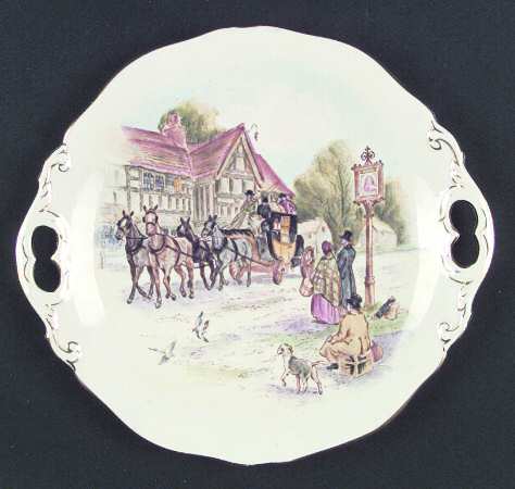 Happy Days Handled Cake Plate