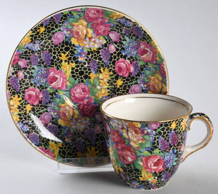 Hazel Flat Demitasse Cup & Saucer Set