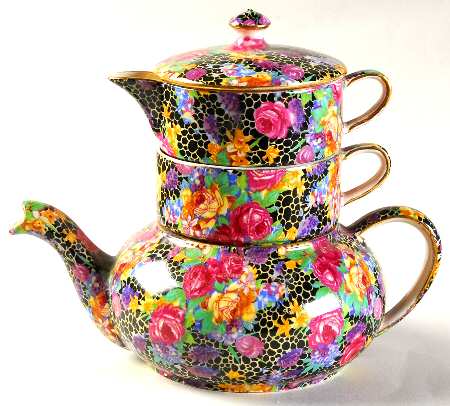 Hazel Mini Teapot Stacking Set (Creamer, Sugar)