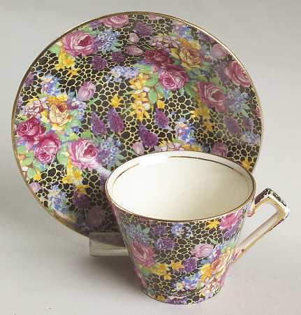 Hazel Flat Demitasse Cup & Saucer Set