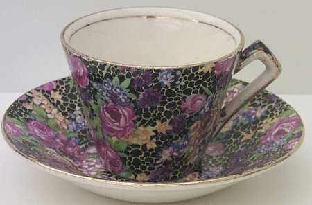 Hazel Flat Demitasse Cup & Saucer Set