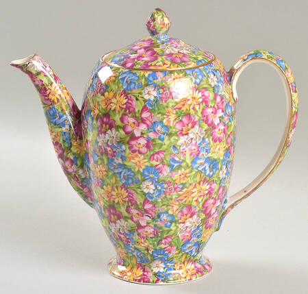 Joyce Lynn (Disc, 1950's) Albans Shape Coffee Pot & Lid