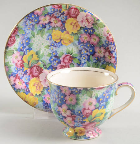 Julia (Disc. 1954) Footed Demitasse Cup & Saucer Set