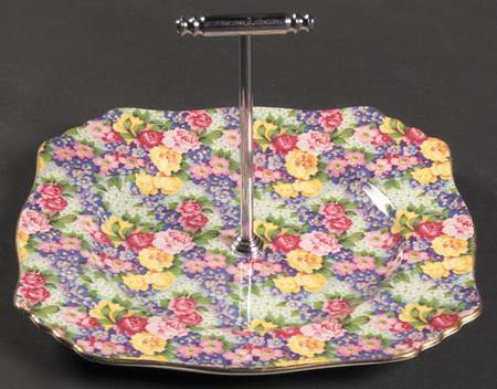 Julia (Disc. 1954) Round Serving Plate with Handle (LP)