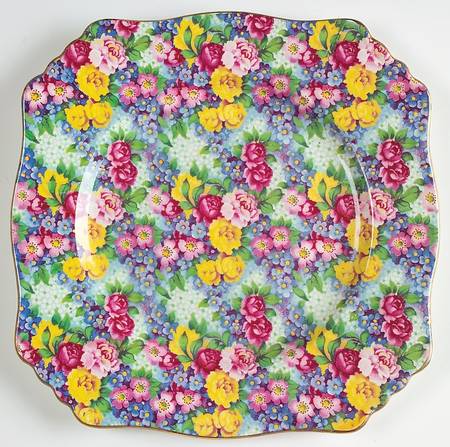 Julia (Disc. 1954) Square Luncheon Plate