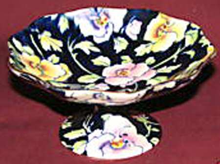May Festival Cobalt Blue Lily Comport