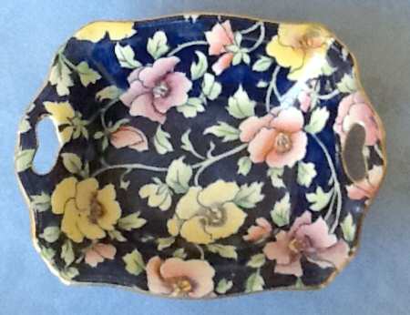 May Festival Cobalt Blue 6" Square Nut Dish