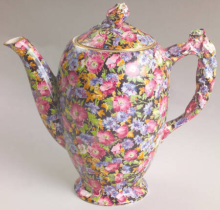 Majestic Older Rosebud Shape Coffee Pot & Lid