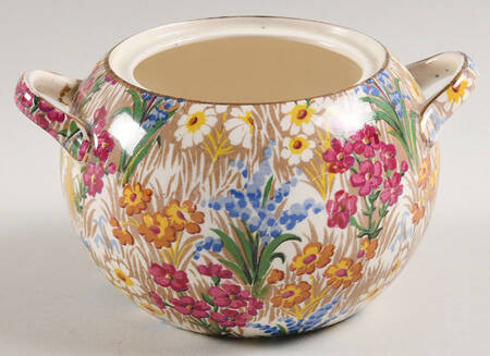 Marguerite (Gold Trim) Elite Sugar Bowl No Lid
