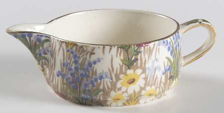 Marguerite (Gold Trim) Stacking Mini Creamer