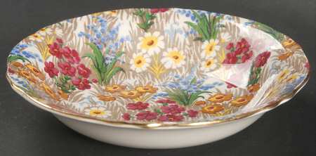 Marguerite (Gold Trim) Fruit/Dessert (Sauce) Bowl