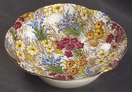 Marguerite (Gold Trim) Nut Dish