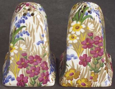 Marguerite (Gold Trim) Acme Salt & Pepper Set