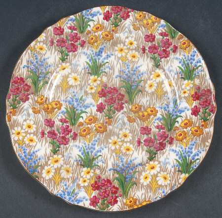 Marguerite (Gold Trim) Salad Plate