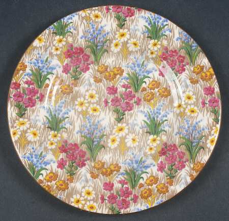 Marguerite (Gold Trim) Salad Plate