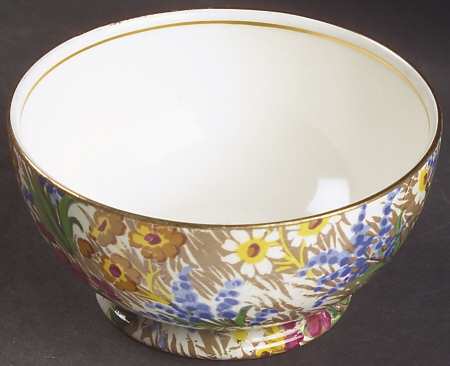 Marguerite (Gold Trim) Albans Shape Open Sugar Bowl