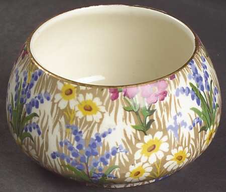 Marguerite (Gold Trim) Countess Shape Open Sugar Bowl