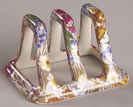Marguerite (Gold Trim) Breakfast Set, 2-Slice Toast Rack Only