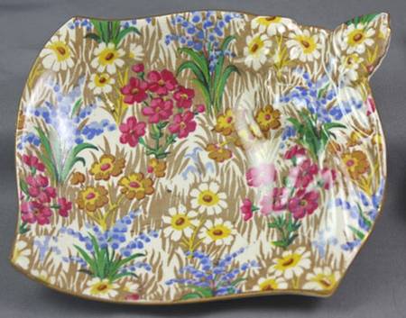 Marguerite (Gold Trim) Open Candy Dish