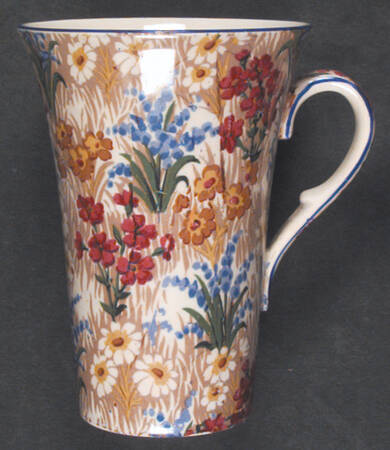 Marguerite (Blue Trim) Beaker (English Mug)