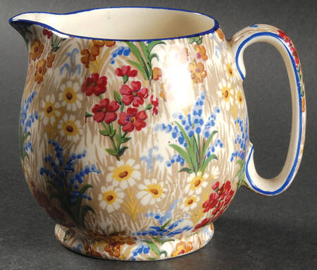 Marguerite (Blue Trim) 16 Oz Jug