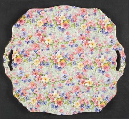 Marion (Older) Square Handled Cake Plate