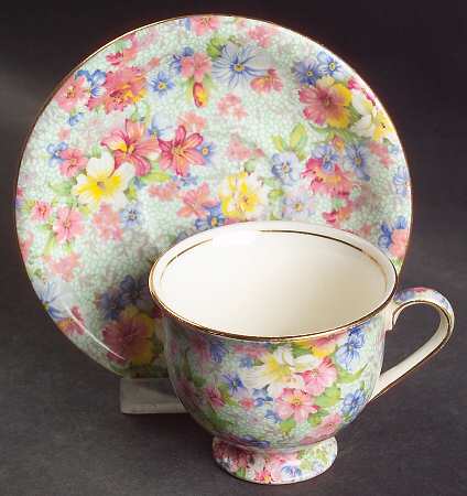 Marion (Older) Footed Demitasse Cup & Saucer Set