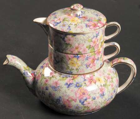 Marion (Older) Mini Teapot Stacking Set (Creamer, Sugar)