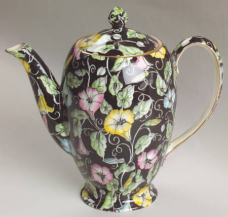 Morning Glory Albans Shape Coffee Pot & Lid