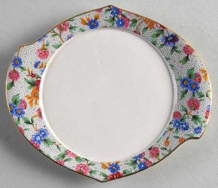 Old Cottage Chintz (Pre 1960, Cream) Mini Round Butter No Lid
