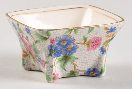 Old Cottage Chintz (Pre 1960, Cream) Breakfast Set, Open Sugar Only