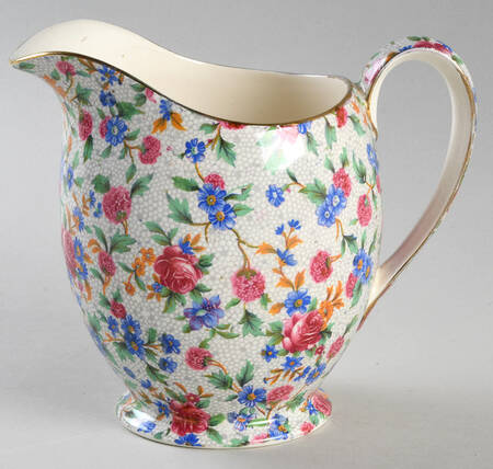 Old Cottage Chintz (Pre 1960, Cream) 16 Oz Albans Jug