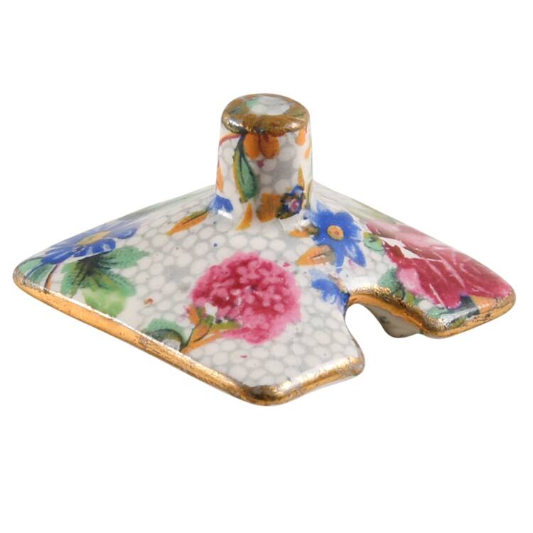 Old Cottage Chintz (Pre 1960, Cream) Lid for Fife Mustard Jar