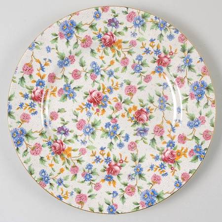 Old Cottage Chintz (Pre 1960, Cream) Salad Plate