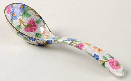Old Cottage Chintz (Pre 1960, Cream) Ascot Mayonnaise Ladle
