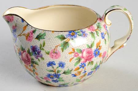 Old Cottage Chintz (Pre 1960, Cream) Creamer