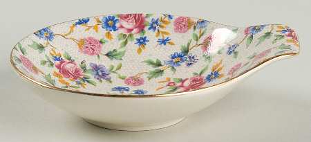Old Cottage Chintz (Pre 1960, Cream) Nut Dish