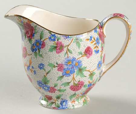 Old Cottage Chintz (Pre 1960, Cream) Albans Creamer