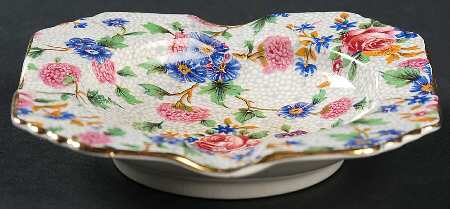 Old Cottage Chintz (Pre 1960, Cream) Small Ashtray