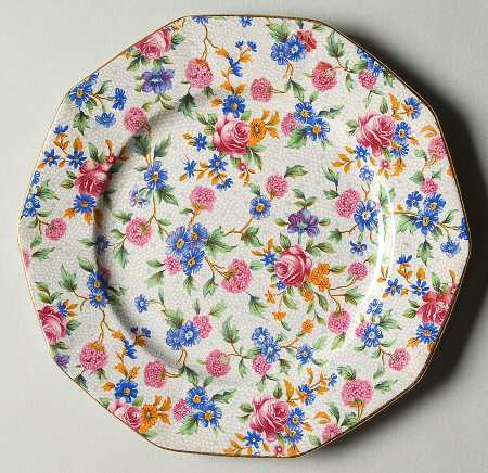 Old Cottage Chintz (Pre 1960, Cream) Bread & Butter Plate