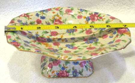 Old Cottage Chintz (Pre 1960, Cream) Low Compote