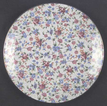 Old Cottage Chintz (Pre 1960, Cream) Cake Plate