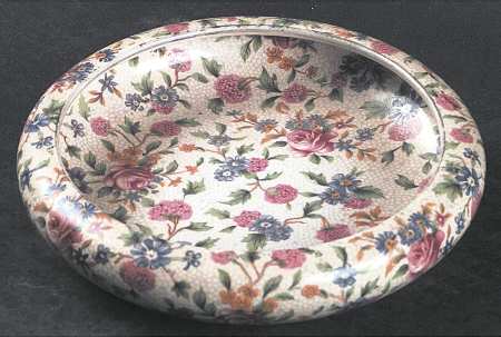 Old Cottage Chintz (Pre 1960, Cream) 5" Floating Bowl