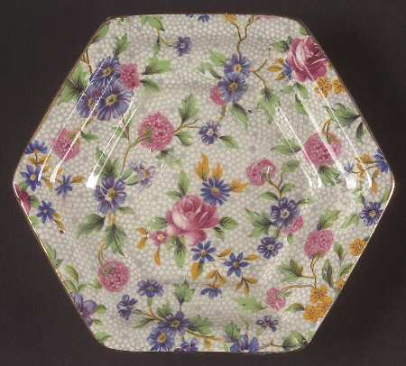 Old Cottage Chintz (Pre 1960, Cream) Underplate for Jam/Jelly