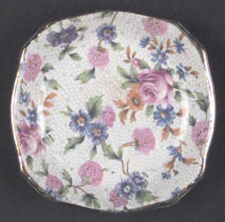 Old Cottage Chintz (Pre 1960, Cream) Butter Pat