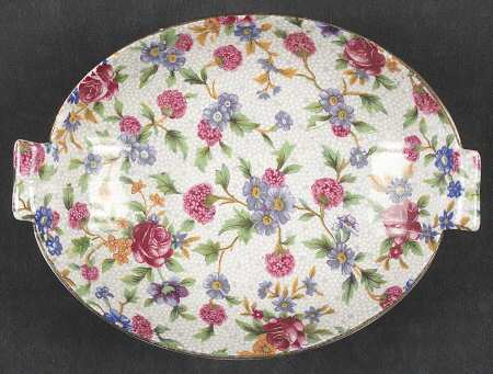 Old Cottage Chintz (Pre 1960, Cream) Small Sweet Meat Dish