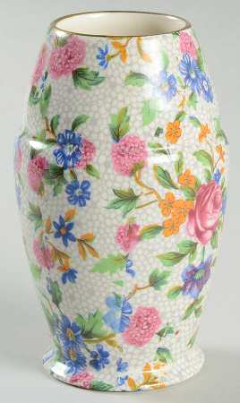 Old Cottage Chintz (Pre 1960, Cream) 3" Bud Vase