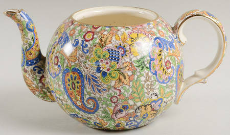 Paisley Green Elite Teapot No Lid