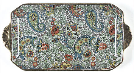 Paisley Green Small Sandwich Tray