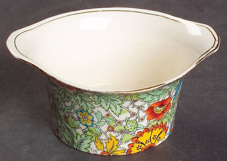 Paisley Green Eaton Shape Open Sugar